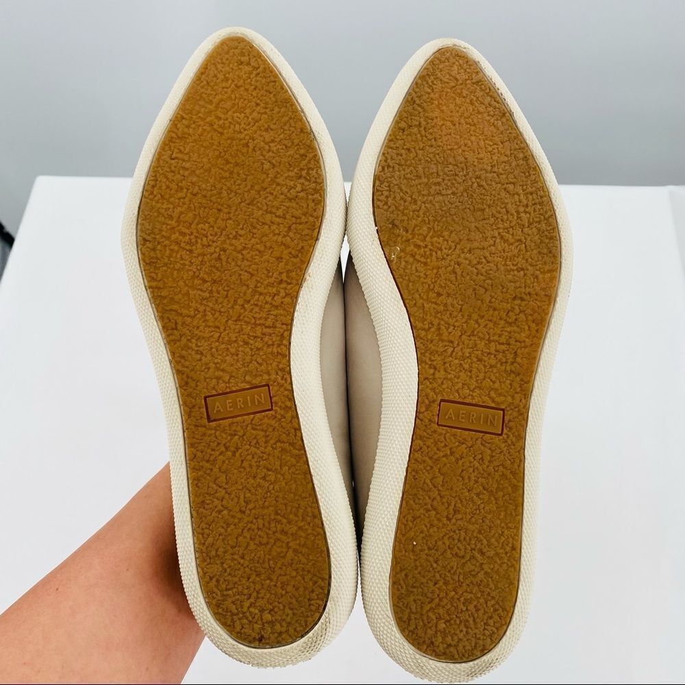 AERIN Daniela Woven Leather Pointed toe Flats - Picture 9 of 10